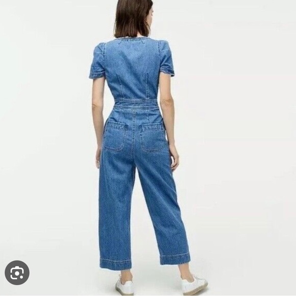 J.Crew Point Sur Patch Pocket Denim Coveralls size 4 - Picture 3 of 15